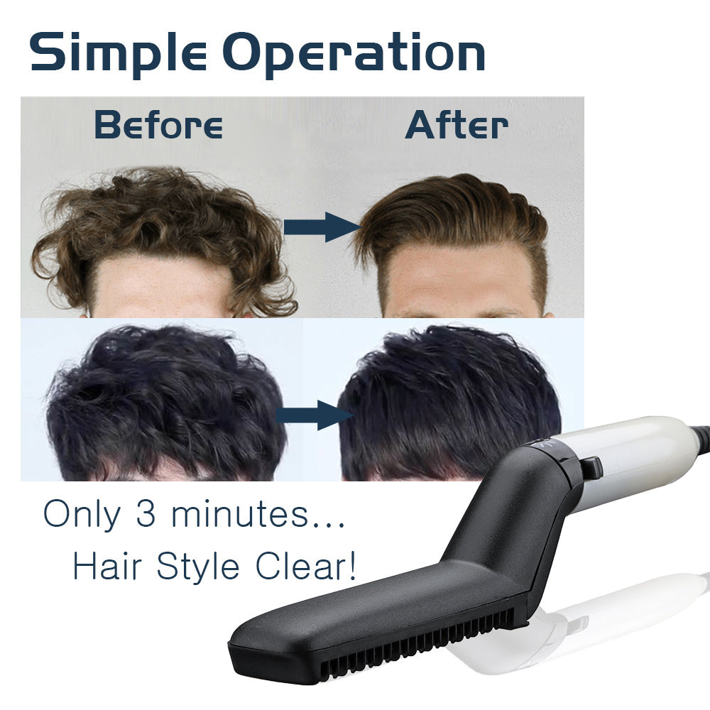 Electric Hair Straightener Brush,Men Quick Beard Straightener Styler Comb.