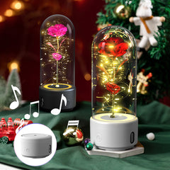 2-in-1 Eternal Rose LED Lamp and Bluetooth Speaker – A Romantic Gift for Special Occasions.