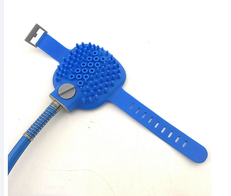 Pet Bathing Tool Pet Dog Convenient Clean Water Pipe Spray Nozzle Strap.