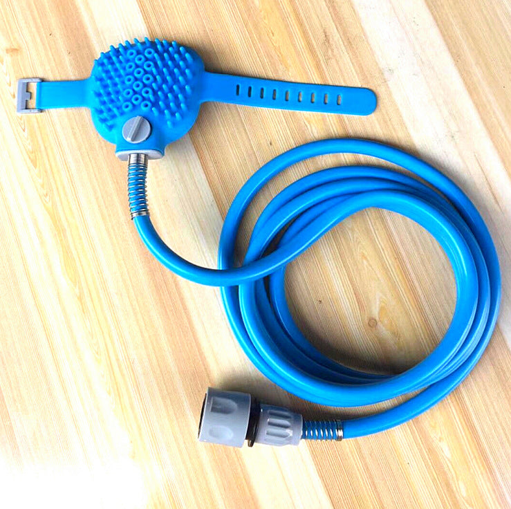 Pet Bathing Tool Pet Dog Convenient Clean Water Pipe Spray Nozzle Strap.