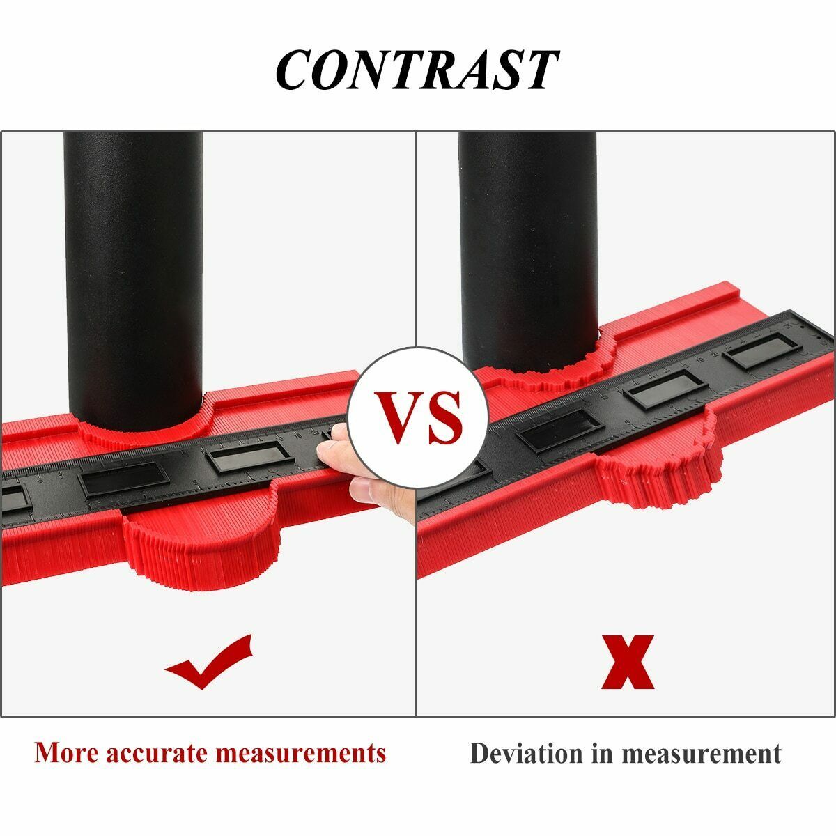 Contour Gauge Saker Duplicator Profile Copy Shape Measuring Tool Contour Gauge Duplicator Profile Copy Shape Measuring Ruler Tool.