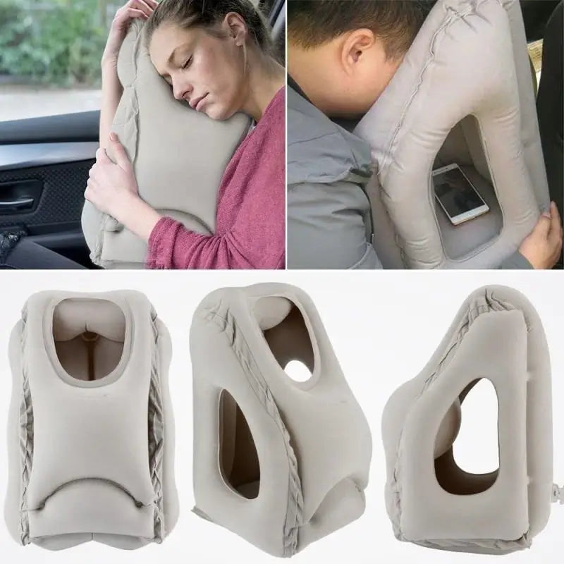 Inflatable Travel Sleeping , Portable Cushion Neck Pillow.