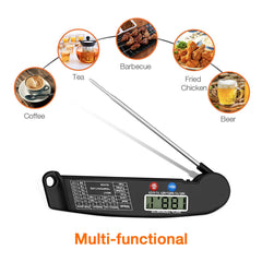 Digital Meat Thermometer - Instant Read for Cooking, Grill, BBQ, Smoker, Oven, Steak, Rotisserie, and Kitchen Accessories