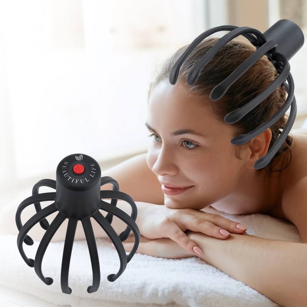 Electric Head Massager for Therapeutic Pain Relief 3D Vibration