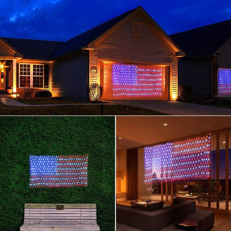 LED String Lights American Flag