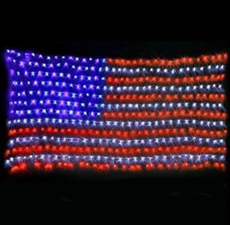 LED String Lights American Flag