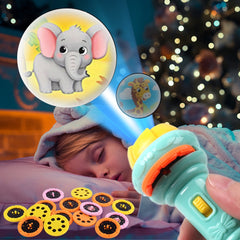 Cute Cartoon Creativity Toy Torch Lamp Flashlight Projector